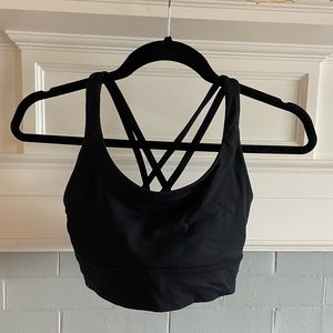 lululemon Energy Longline Bra BLK 6